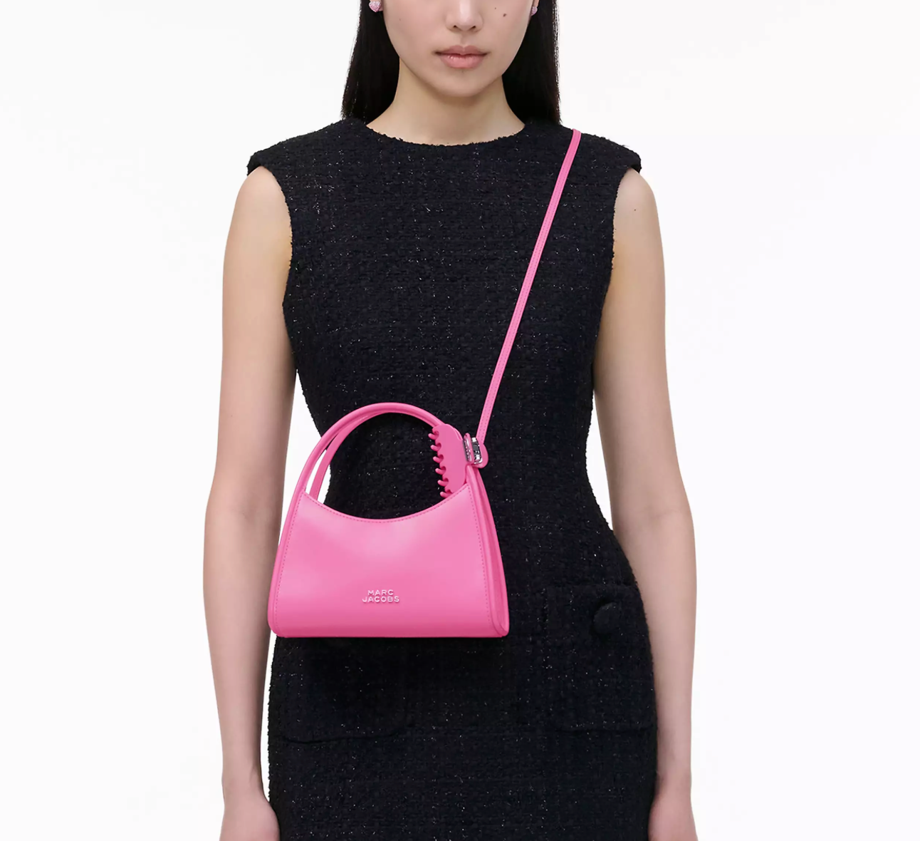 Marc Jacobs The Claw Clip Crossbody Bag-Bow Pink