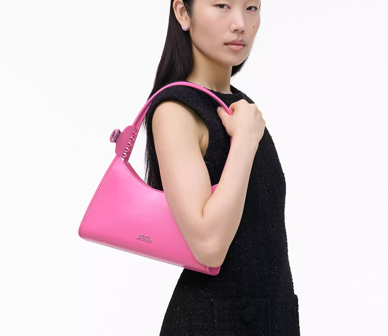 Marc Jacobs The Claw Clip Shoulder Bag-Bow Pink