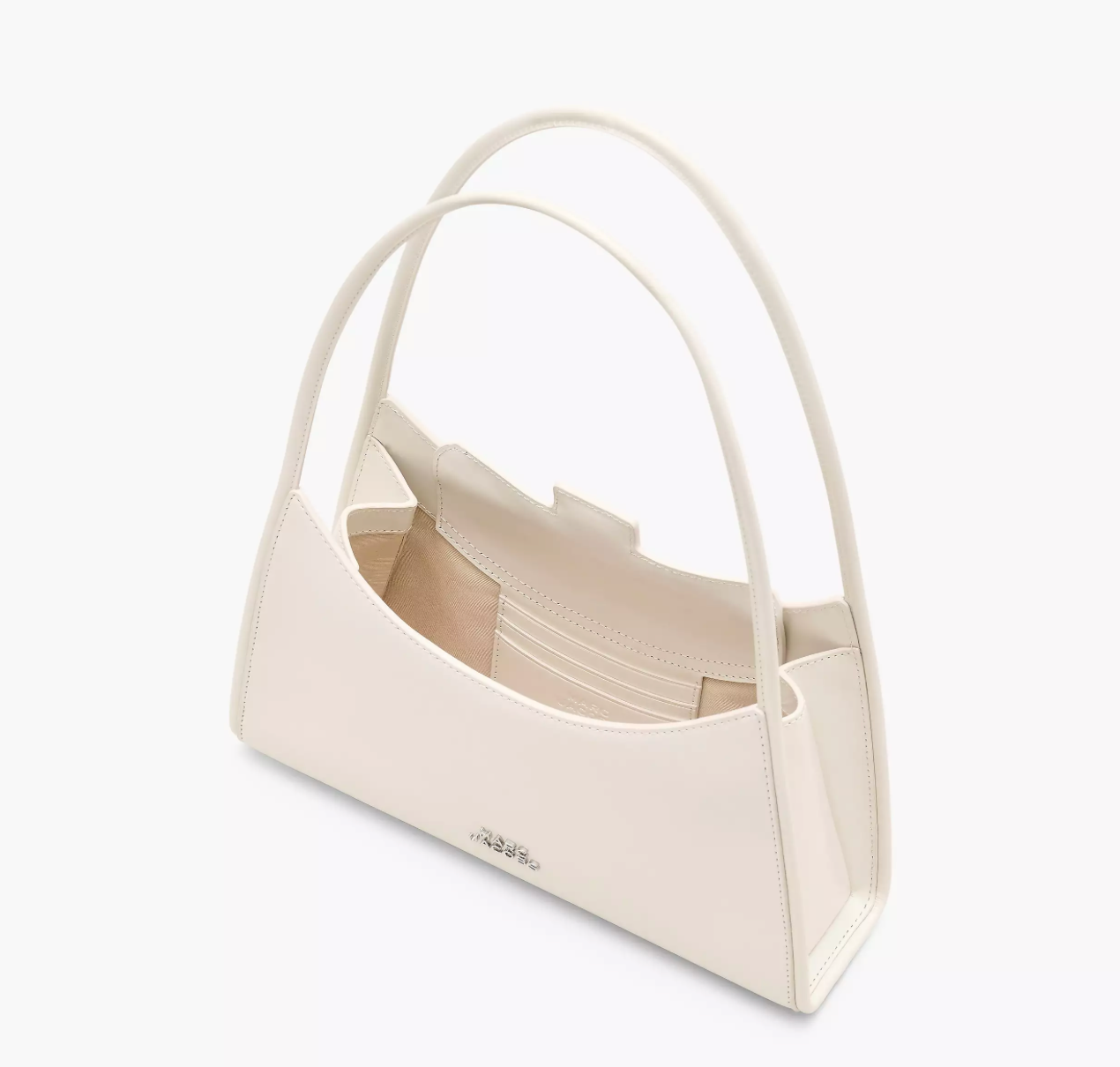 Marc Jacobs The Claw Clip Shoulder Bag-Cotton White
