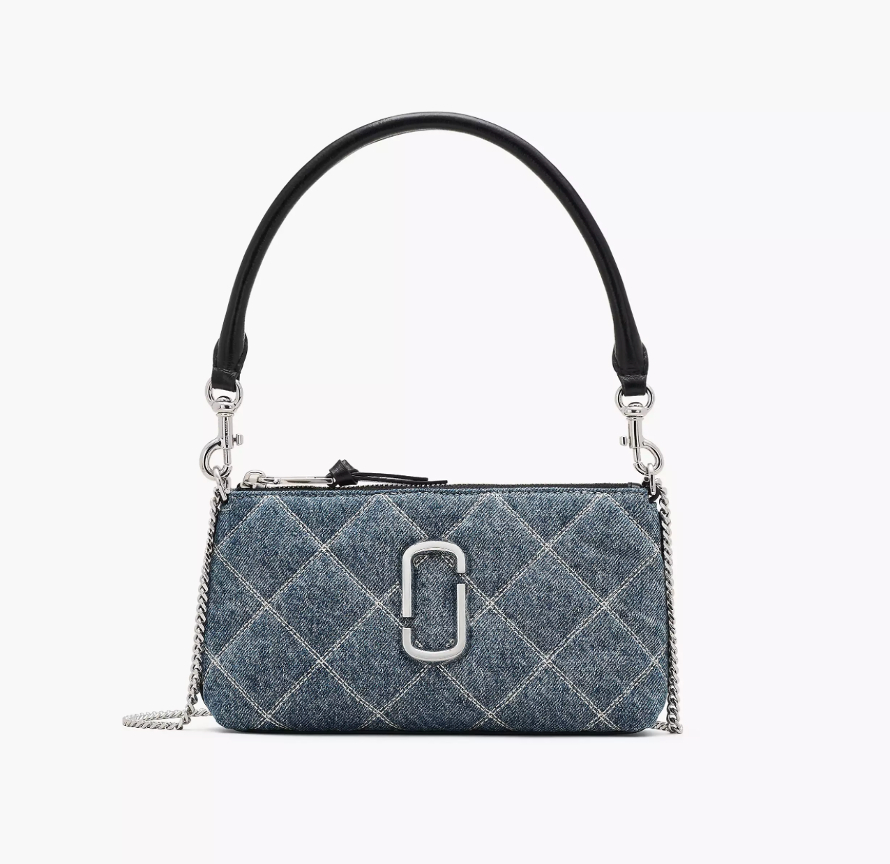 Marc Jacobs The Quilted Denim Snapshot Convertible Shoulder Bag