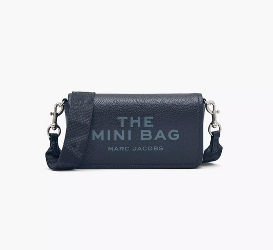 Marc Jacobs Leather Mini Bag Blue Sea