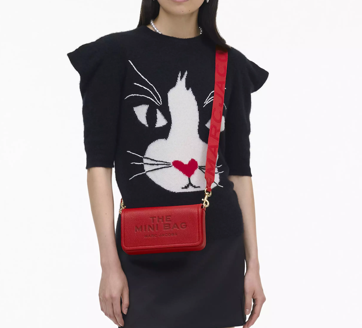Marc Jacobs Leather Mini Bag True Red