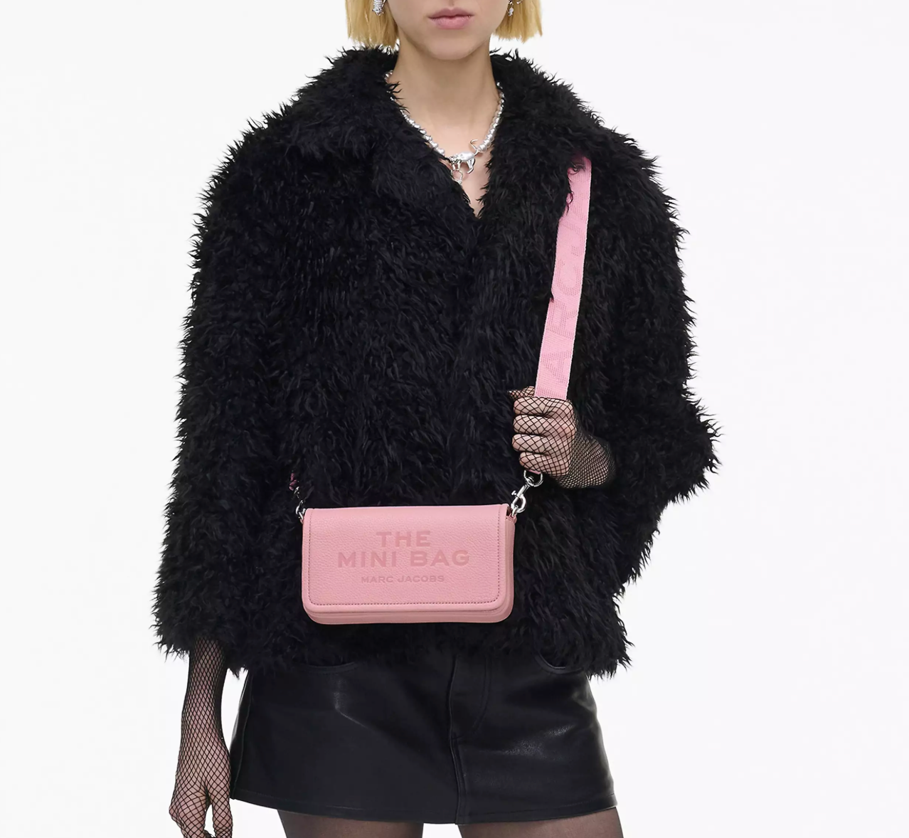 Marc Jacobs Leather Mini Bag Ribbon Pink