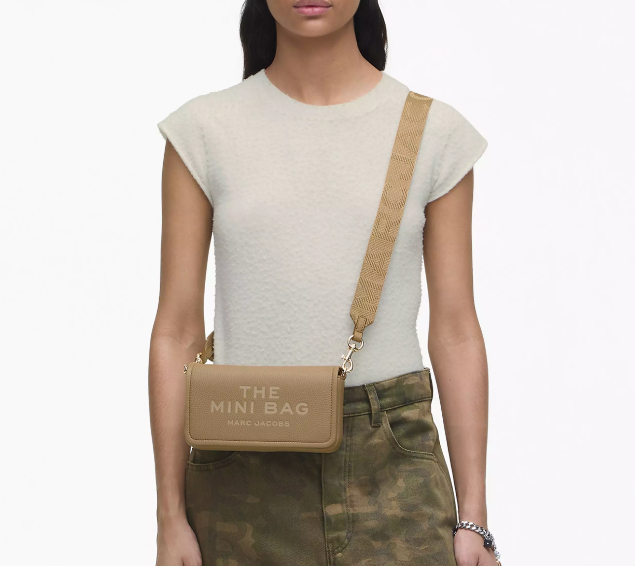 Marc Jacobs Leather Mini Bag-Camel