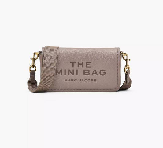 Marc Jacobs Leather Mini Bag-Cement