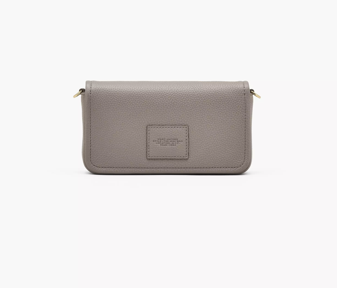 Marc Jacobs Leather Mini Bag-Cement