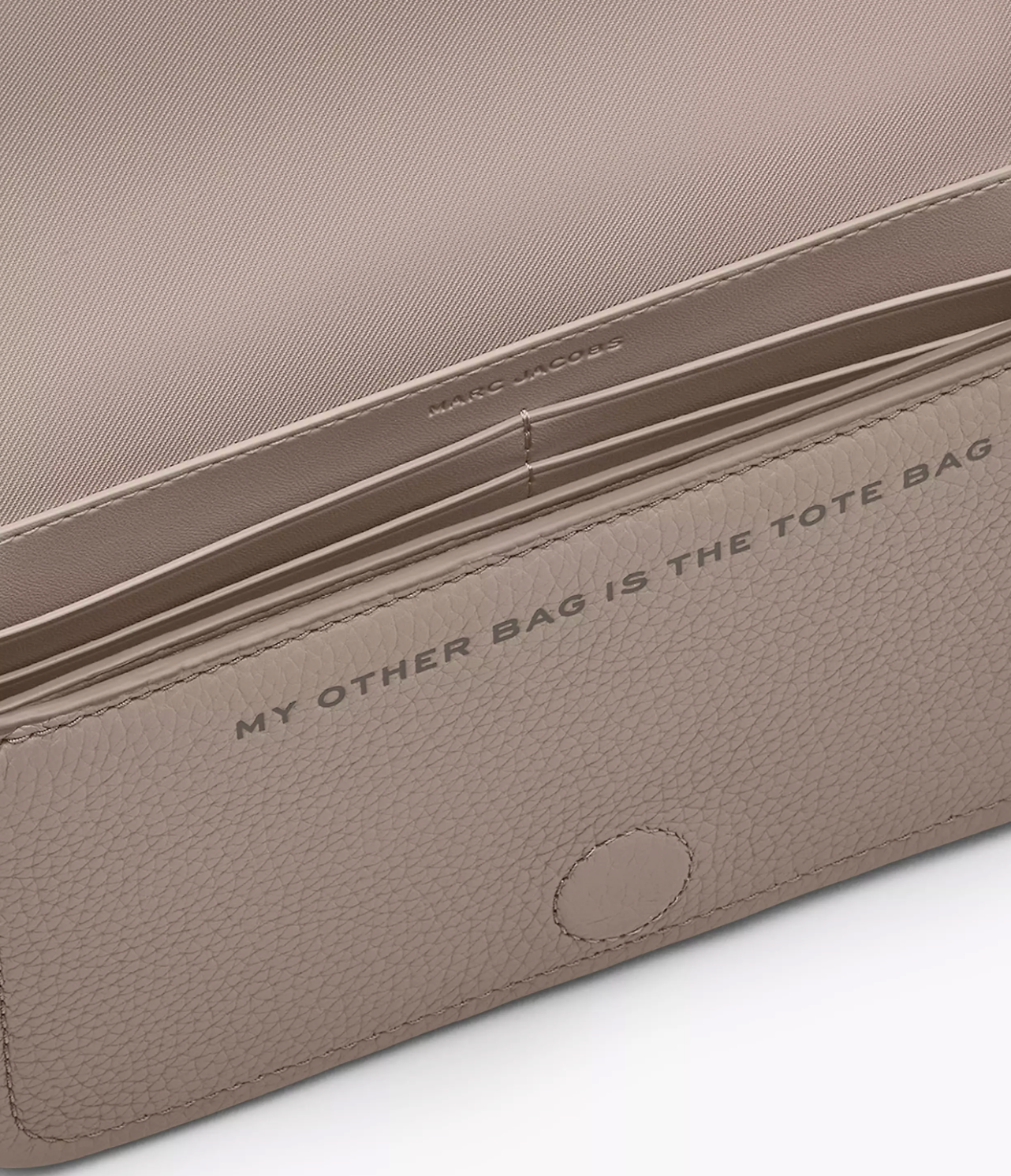 Marc Jacobs Leather Mini Bag-Cement