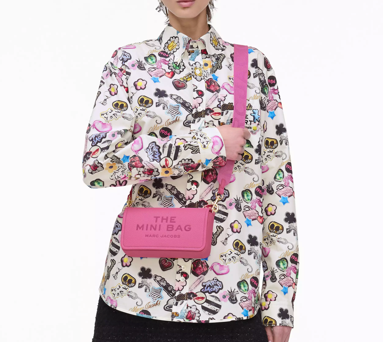 Marc Jacobs Leather Mini Bag-Bow Pink