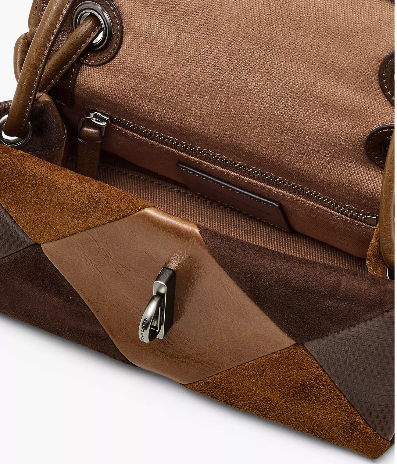 Marc Jacobs The Suede Patchwork Mini Dual Shoulder Bag
