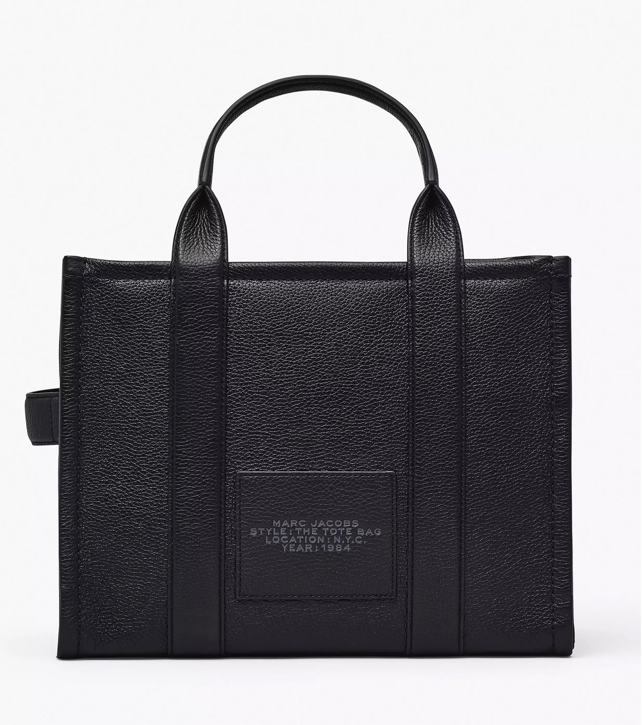 Marc Jacobs Leather Medium Tote Bag-Black