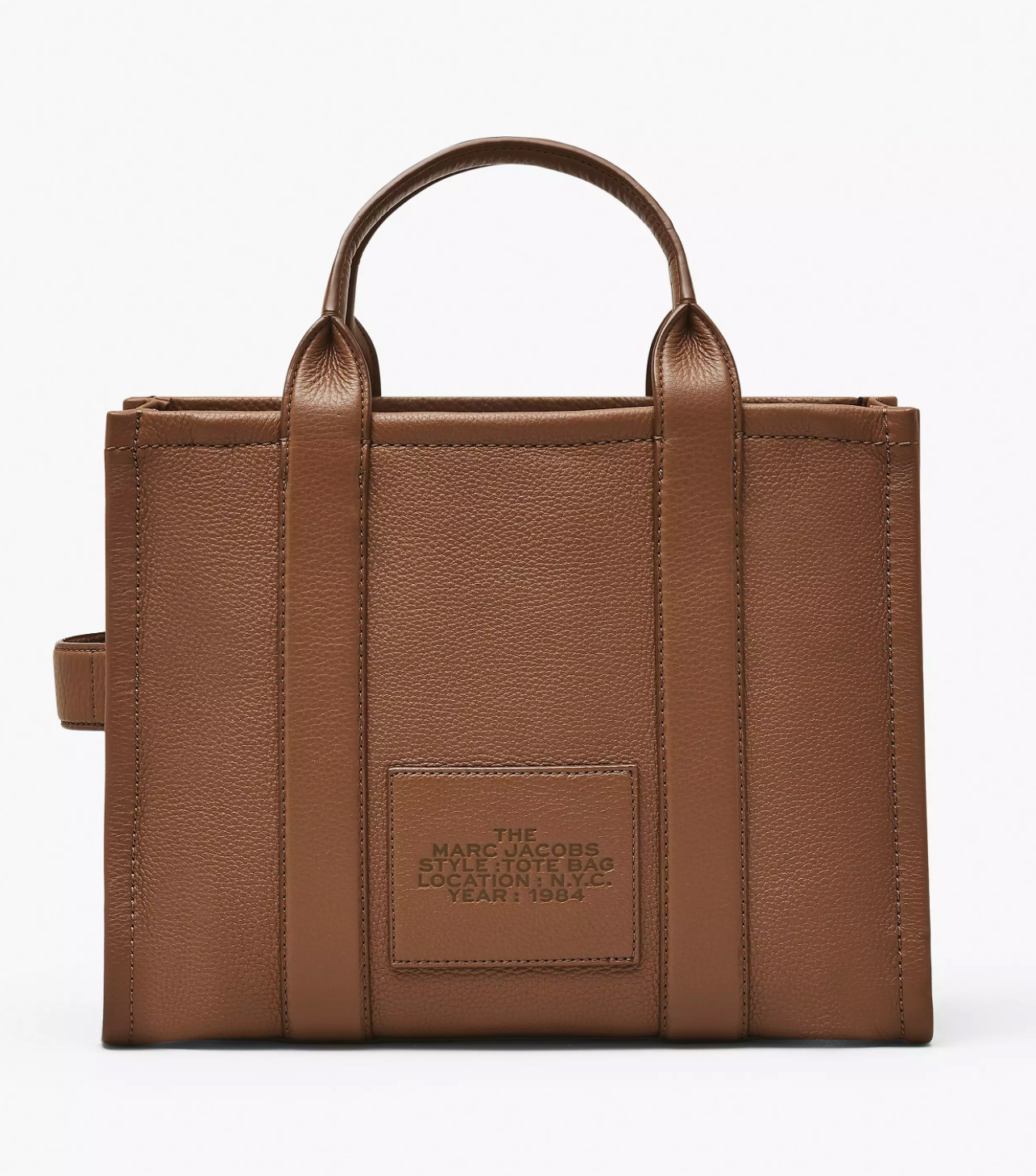 Marc Jacobs Leather Medium Tote Bag-Argan Oil