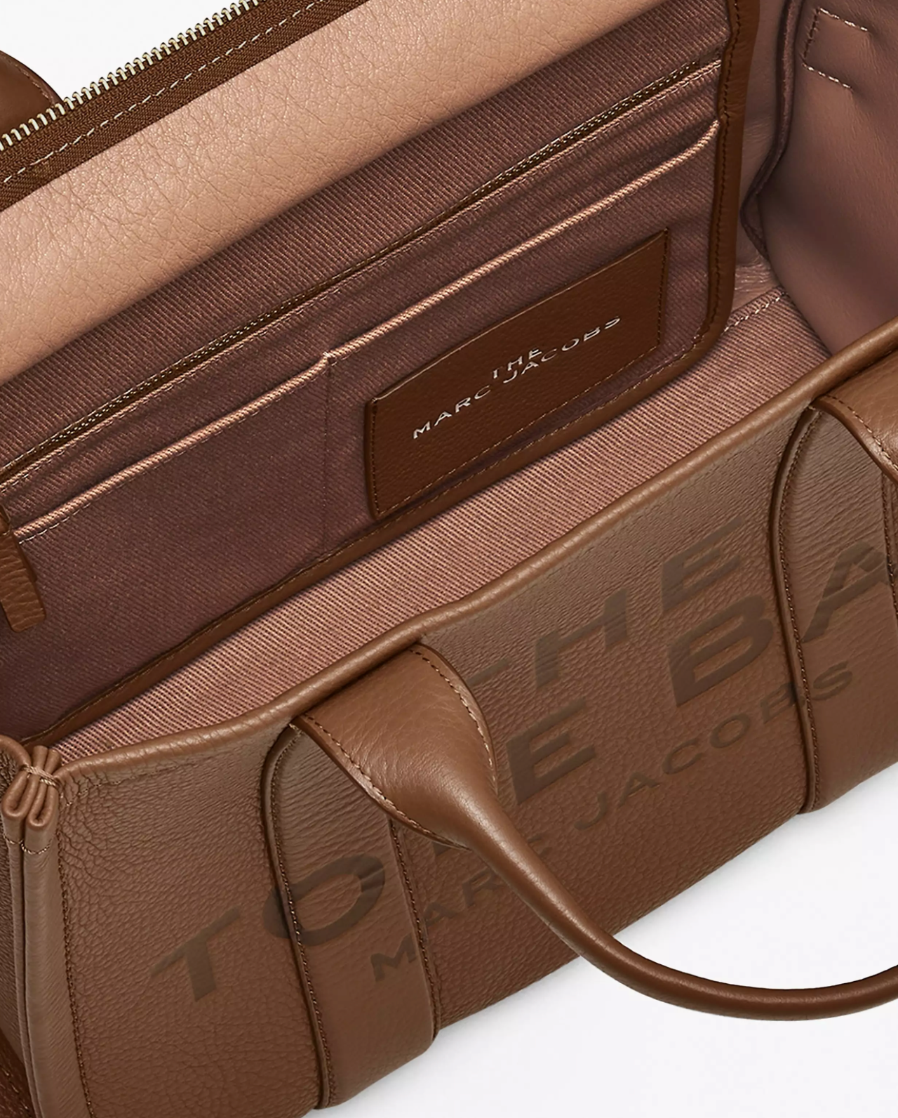 Marc Jacobs Leather Medium Tote Bag-Argan Oil