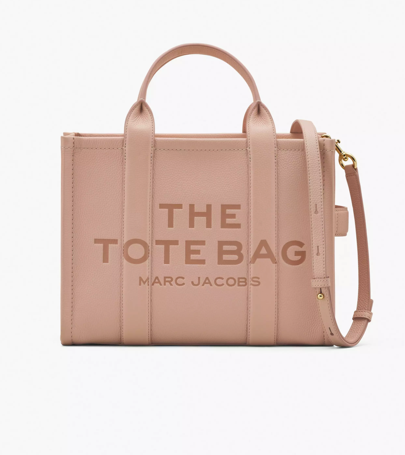 Marc Jacobs Leather Medium Tote Bag-Rose