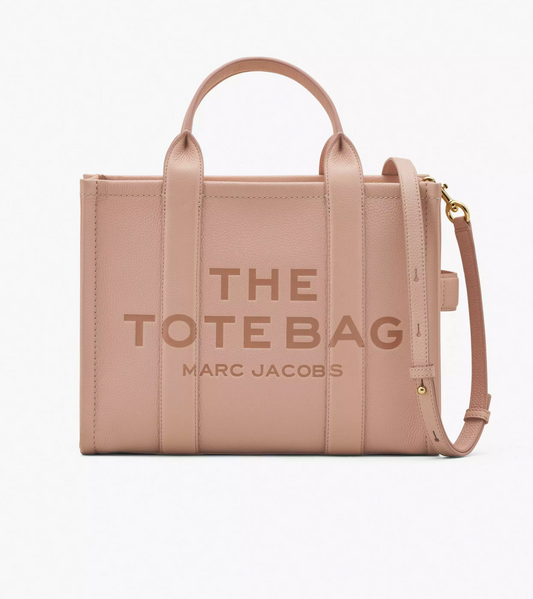 Marc Jacobs Leather Medium Tote Bag-Rose