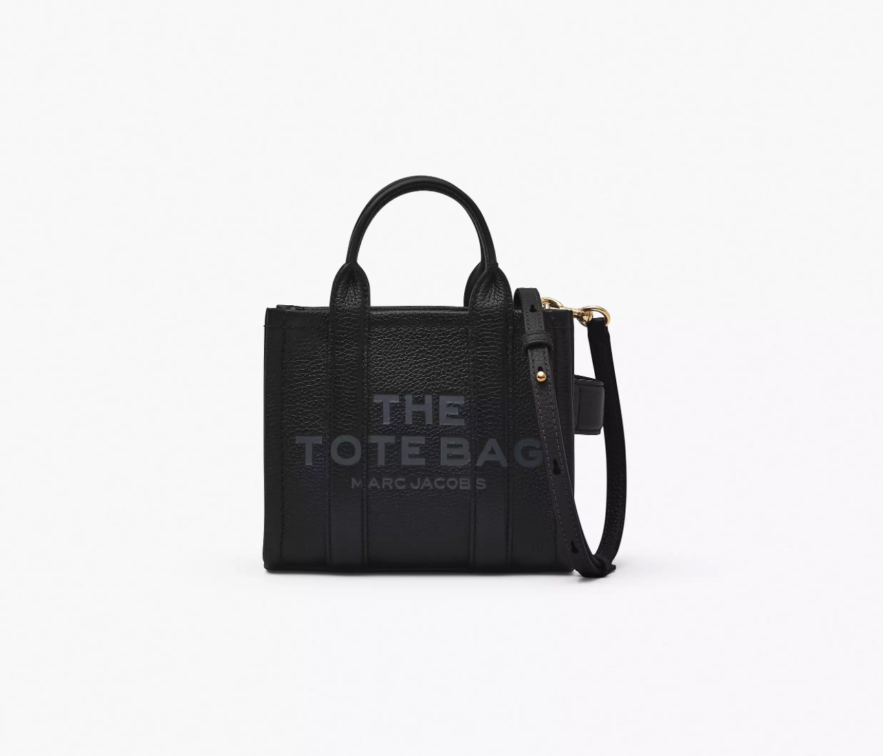 Marc Jacobs The Leather Crossbody Tote Bag-Black