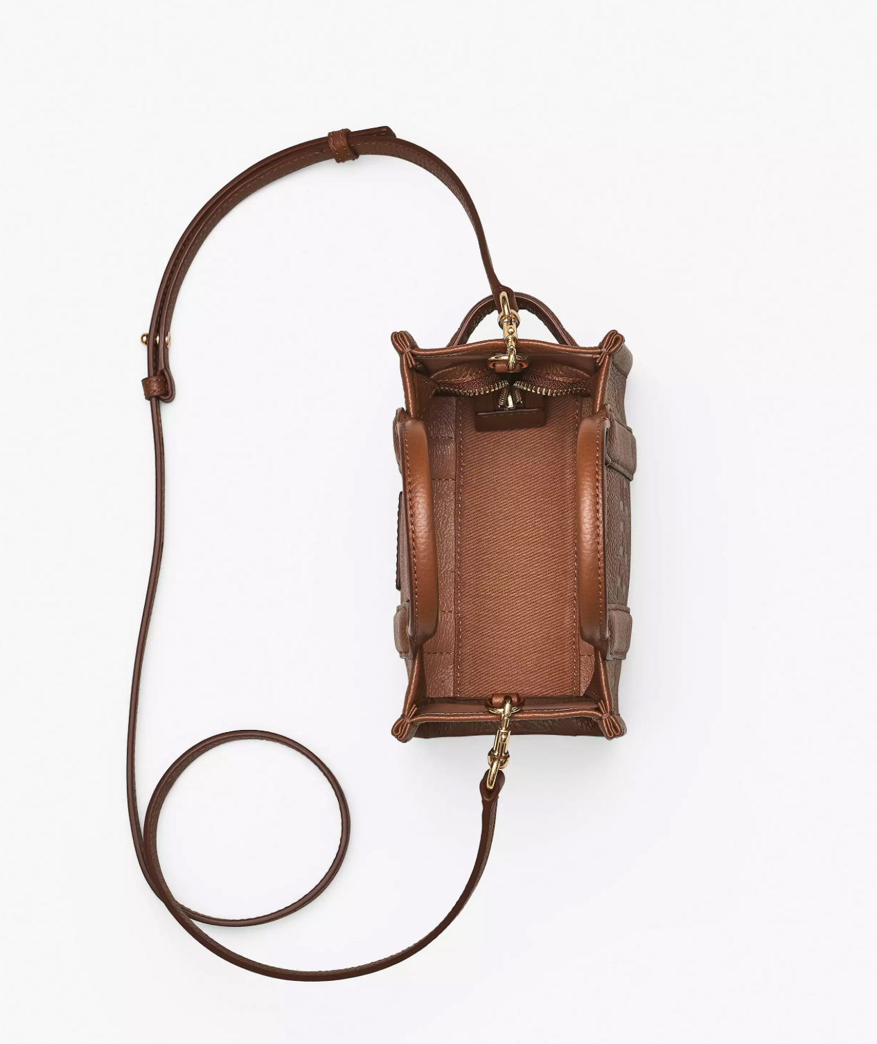 Marc Jacobs The Leather Crossbody Tote Bag-Argan Oil