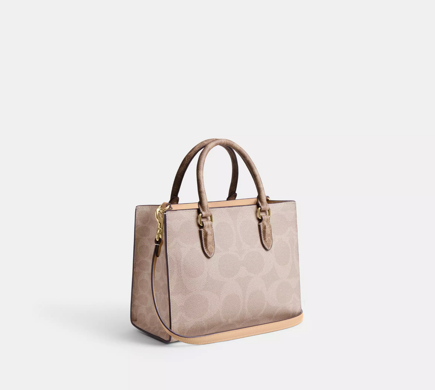 Coach Maggie Small Tote Bag In Blocked Signature Canvas