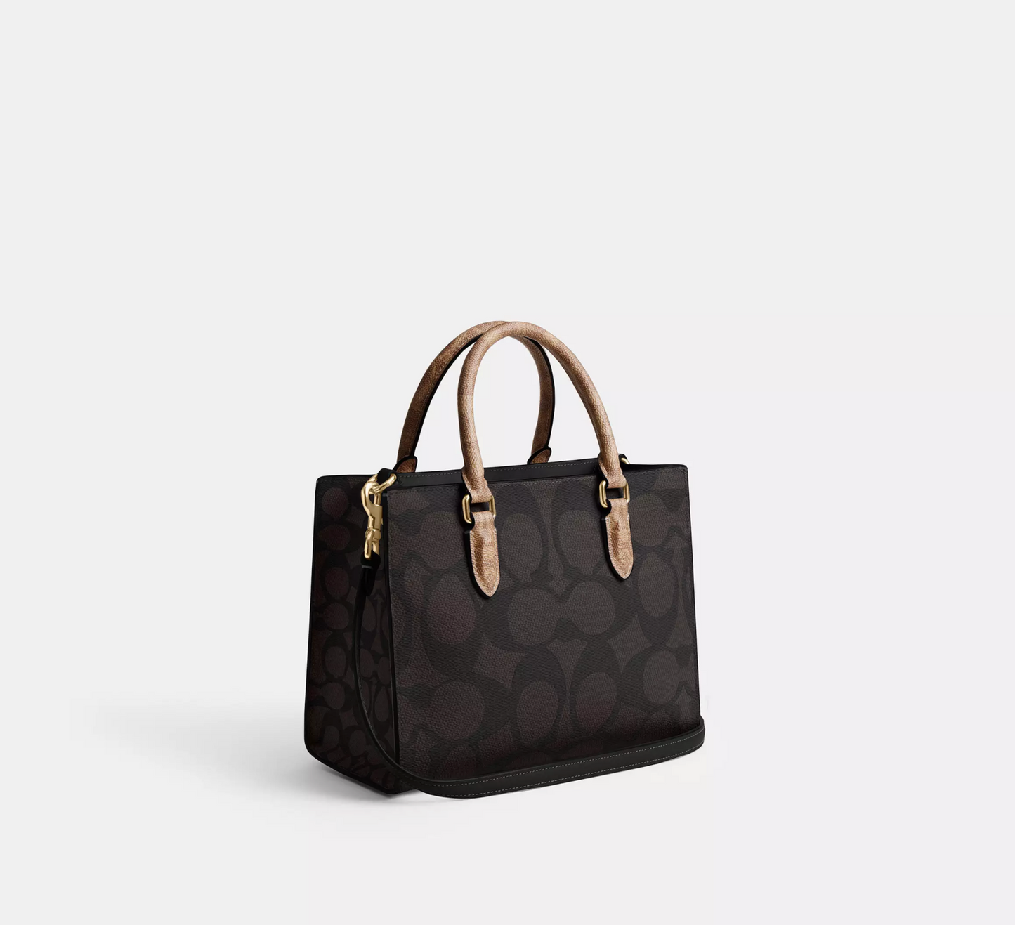 Coach Maggie Small Tote Bag In Blocked Signature Canvas