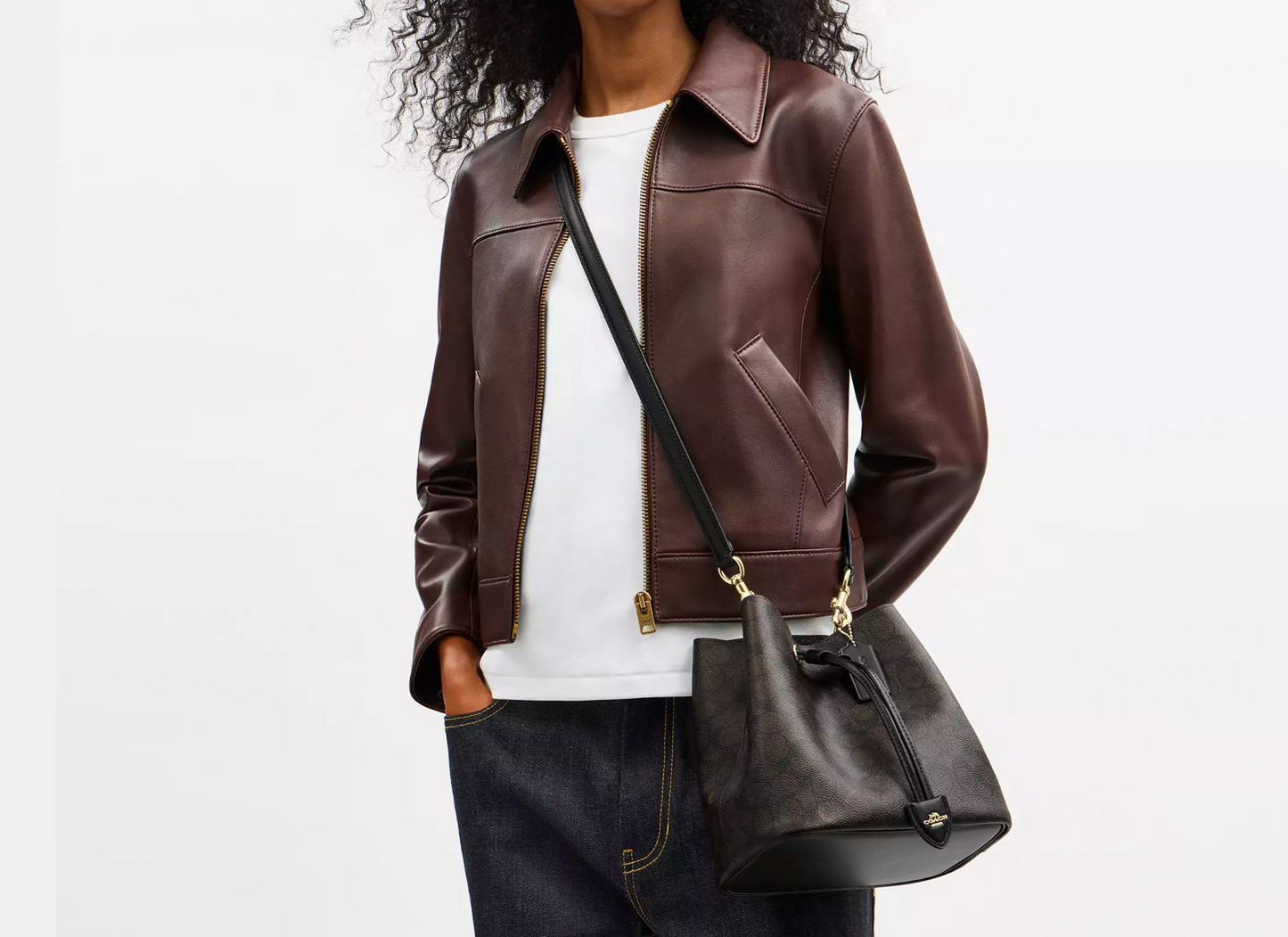 Coach Rowan Bucket Bag In Signature Canvas