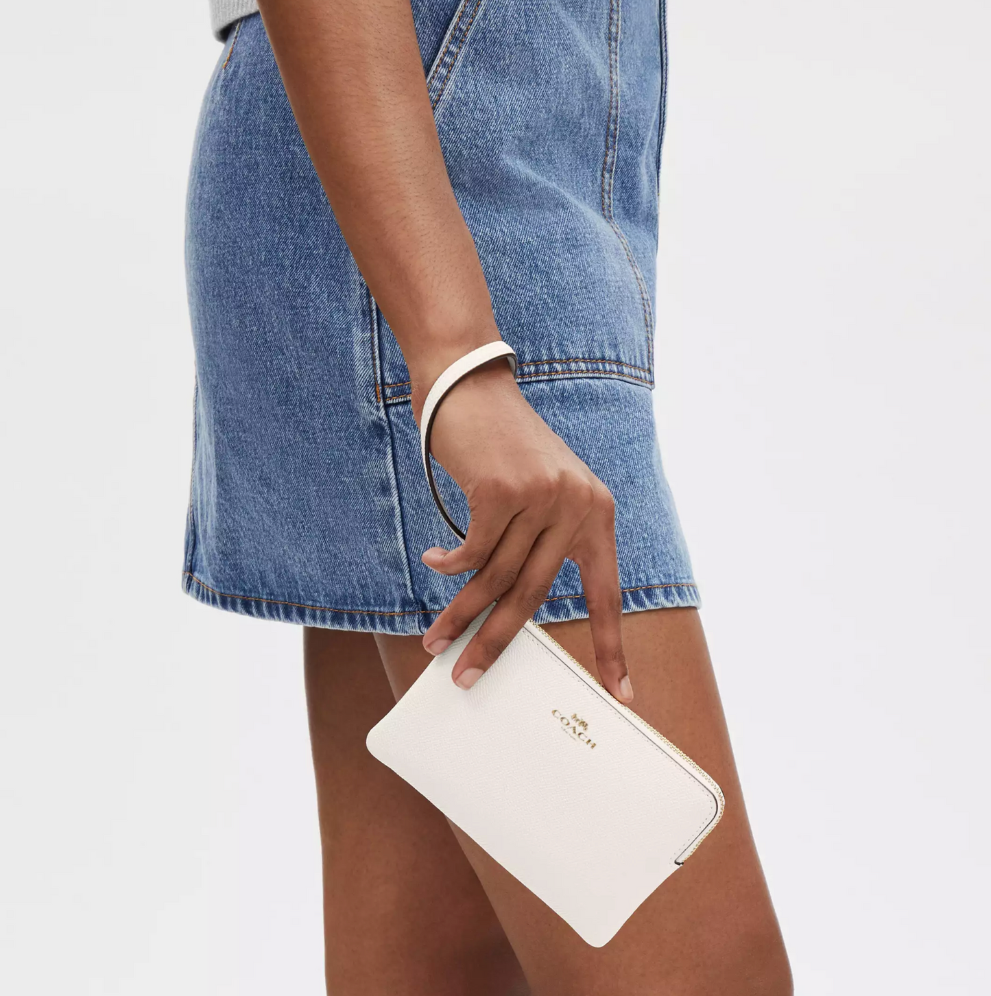 Coach Corner Zip Wristlet