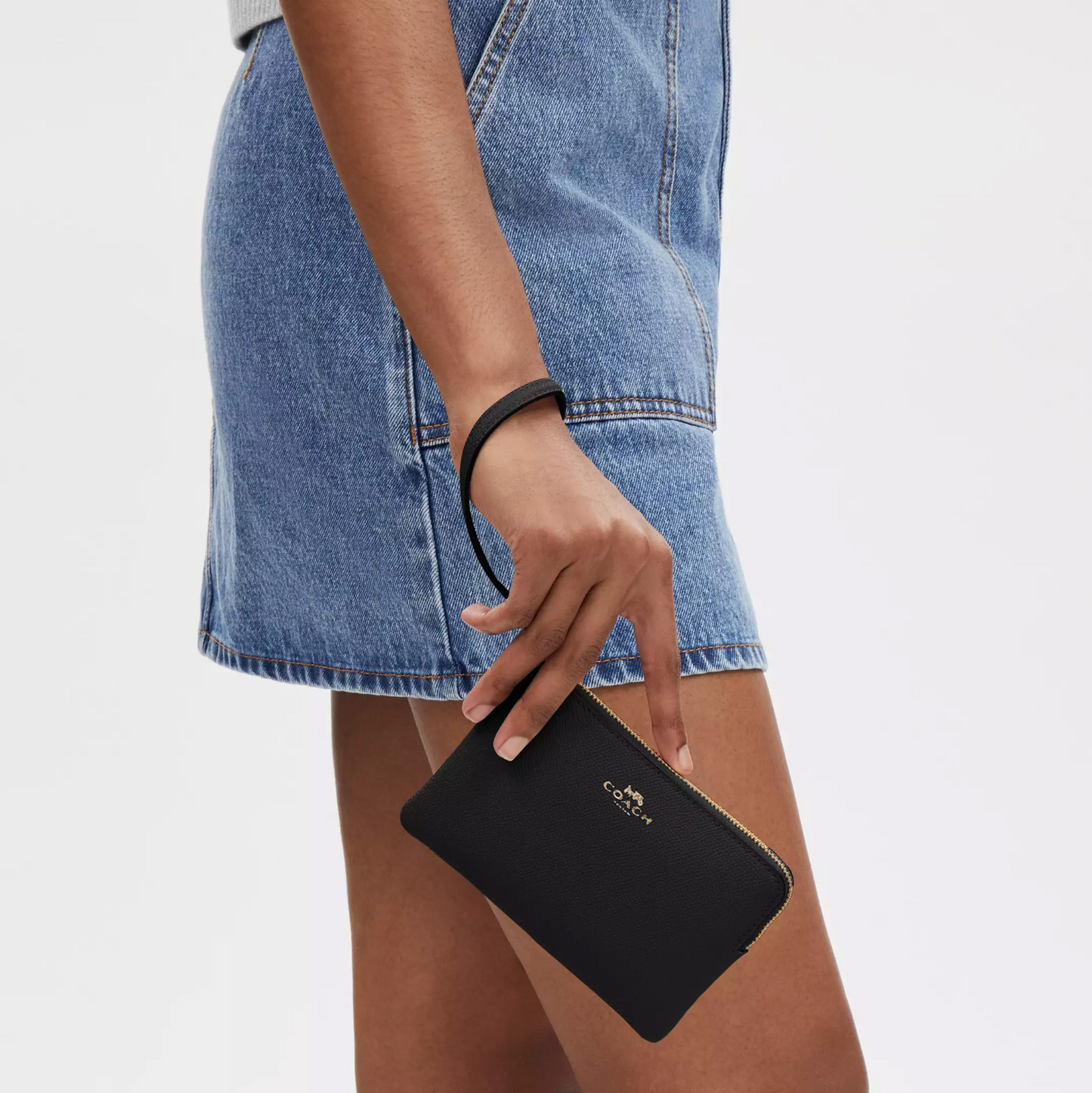 Coach Corner Zip Wristlet