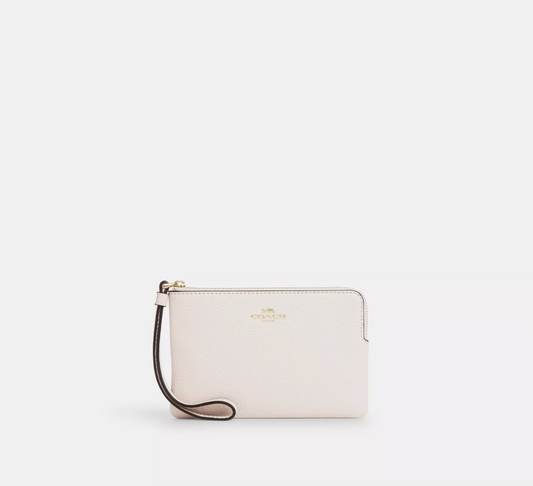 Coach Corner Zip Wristlet