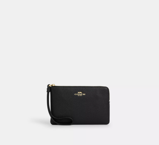 Coach Corner Zip Wristlet