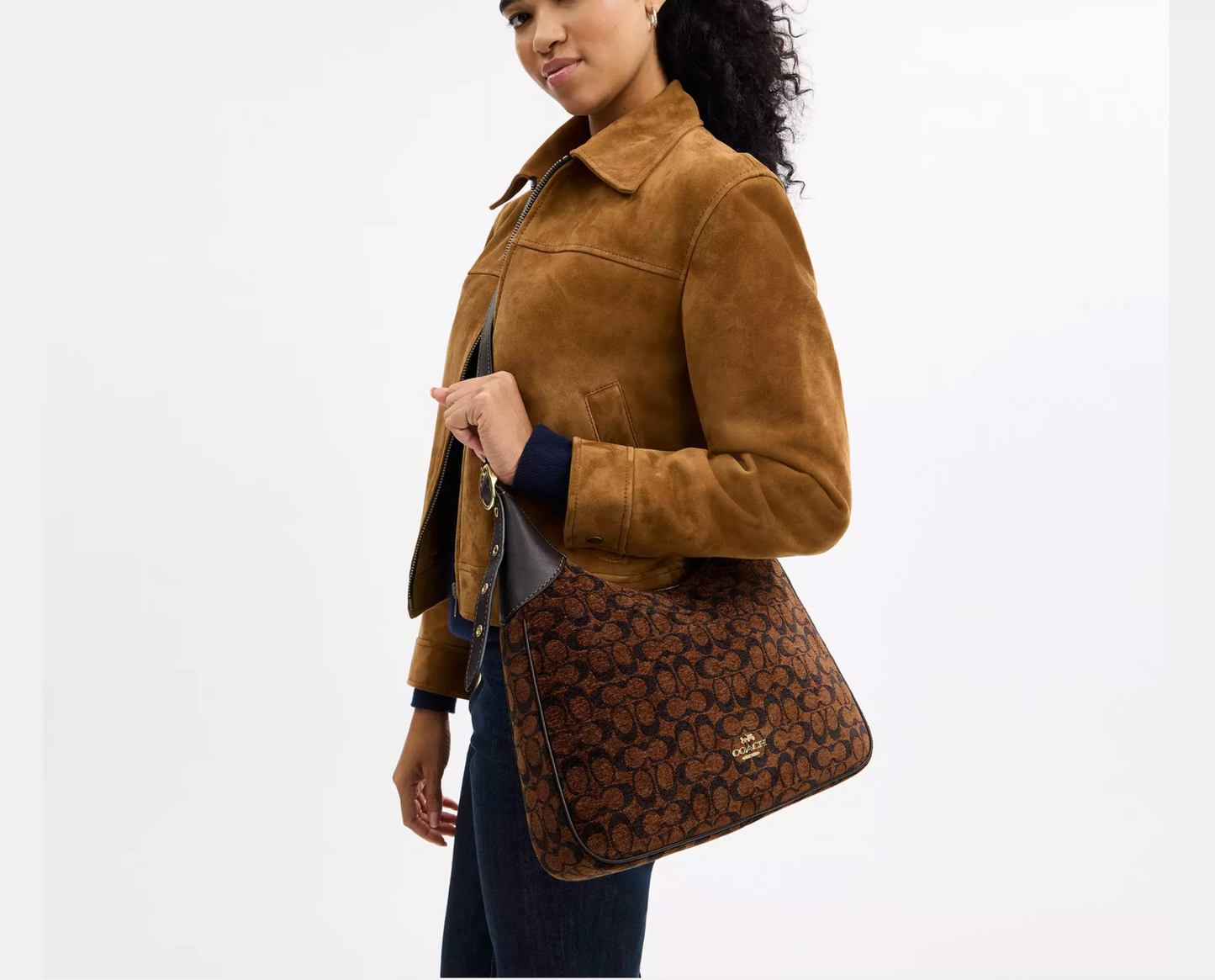 Coach Ella Shoulder Bag In Signature Chenille