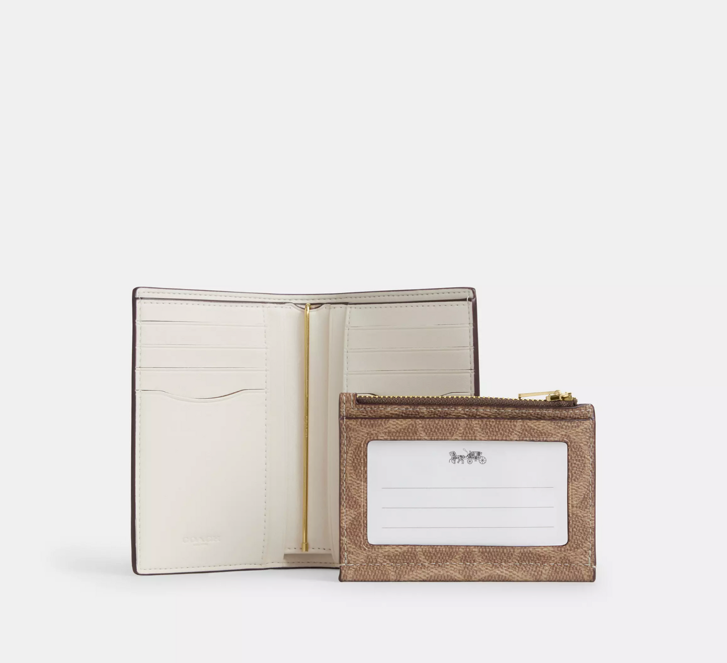 Coach 2-In-1 Wallet In Blocked Signature Canvas
