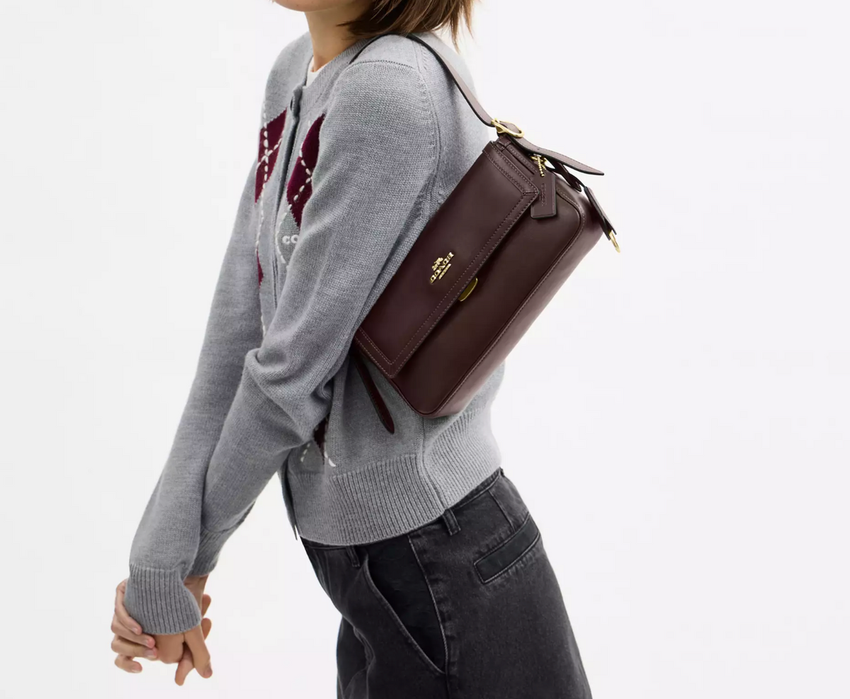 Coach Etta Small Flap Shoulder Bag - Maple