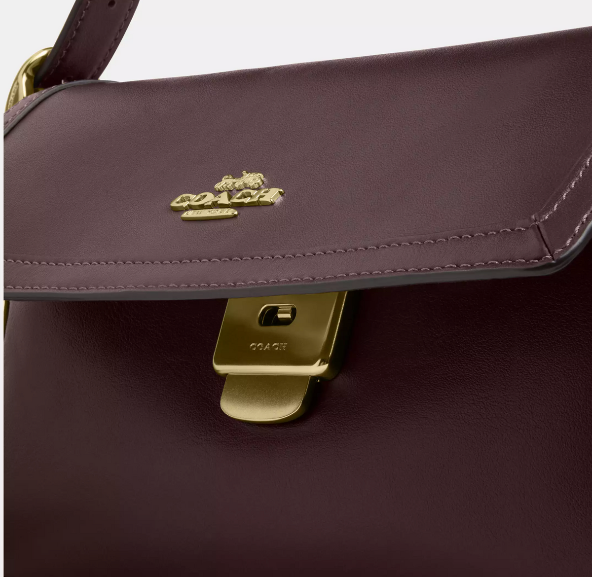 Coach Etta Small Flap Shoulder Bag - Maple