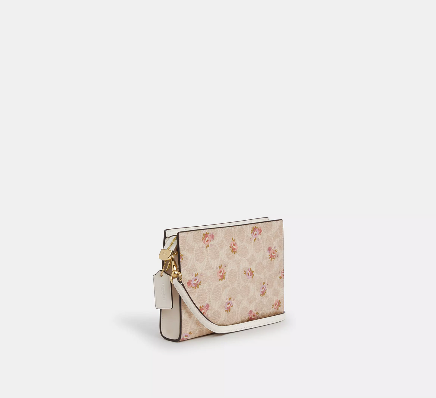 Coach Slim Crossbody Bag In Signature Canvas With Floral Print