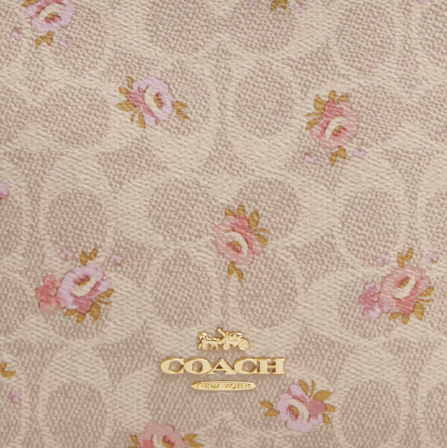 Coach Slim Crossbody Bag In Signature Canvas With Floral Print