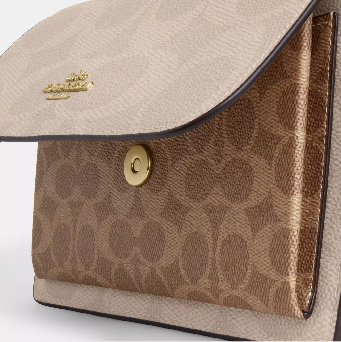 Coach Klare Crossbody Bag In Blocked Signature Canvas