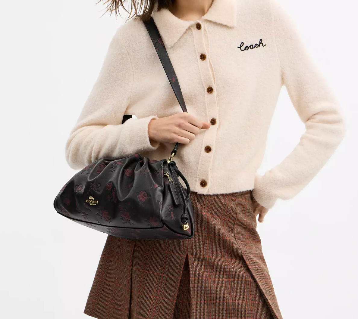 Coach Faye Large Shoulder Bag With Floral Print