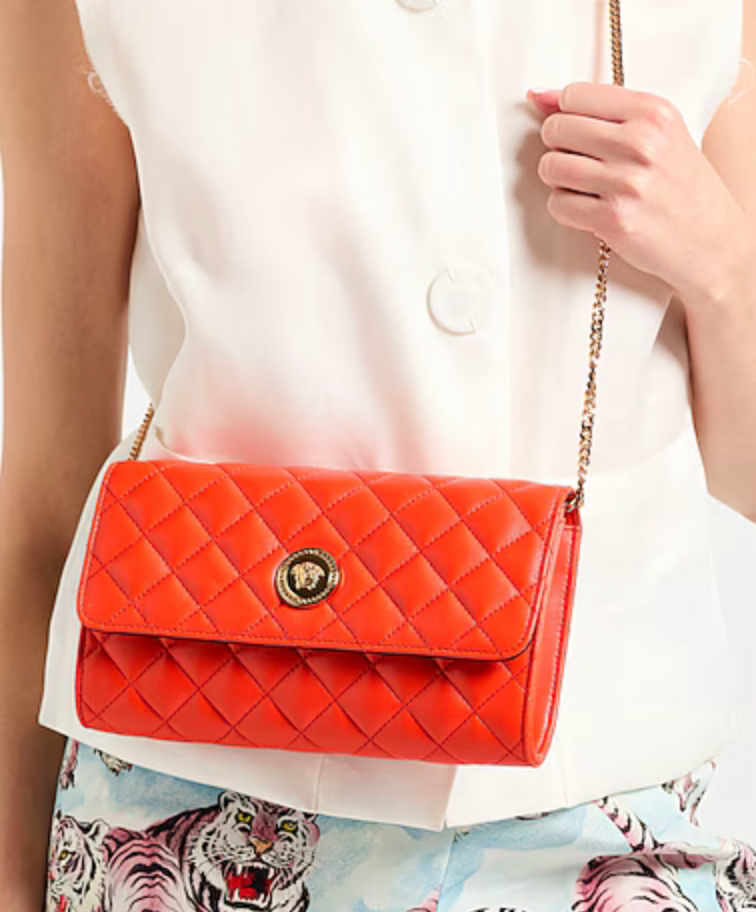 Versace Quilted Leather Clutch