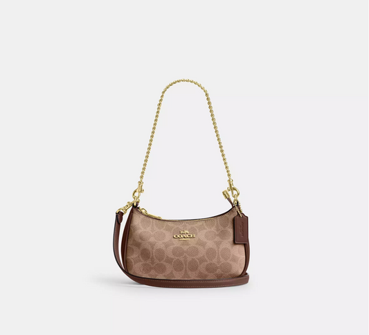 Coach Teri Mini Crossbody Bag In Signature Canvas Kadın Çanta