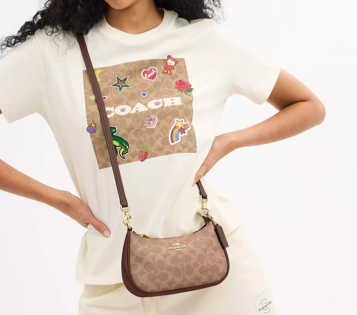 Coach Teri Mini Crossbody Bag In Signature Canvas Kadın Çanta
