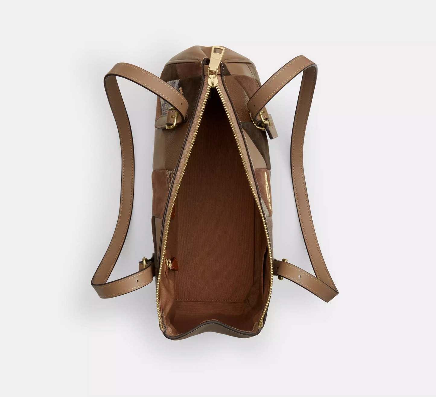 Coach Asher Shoulder Bag With Patchwork