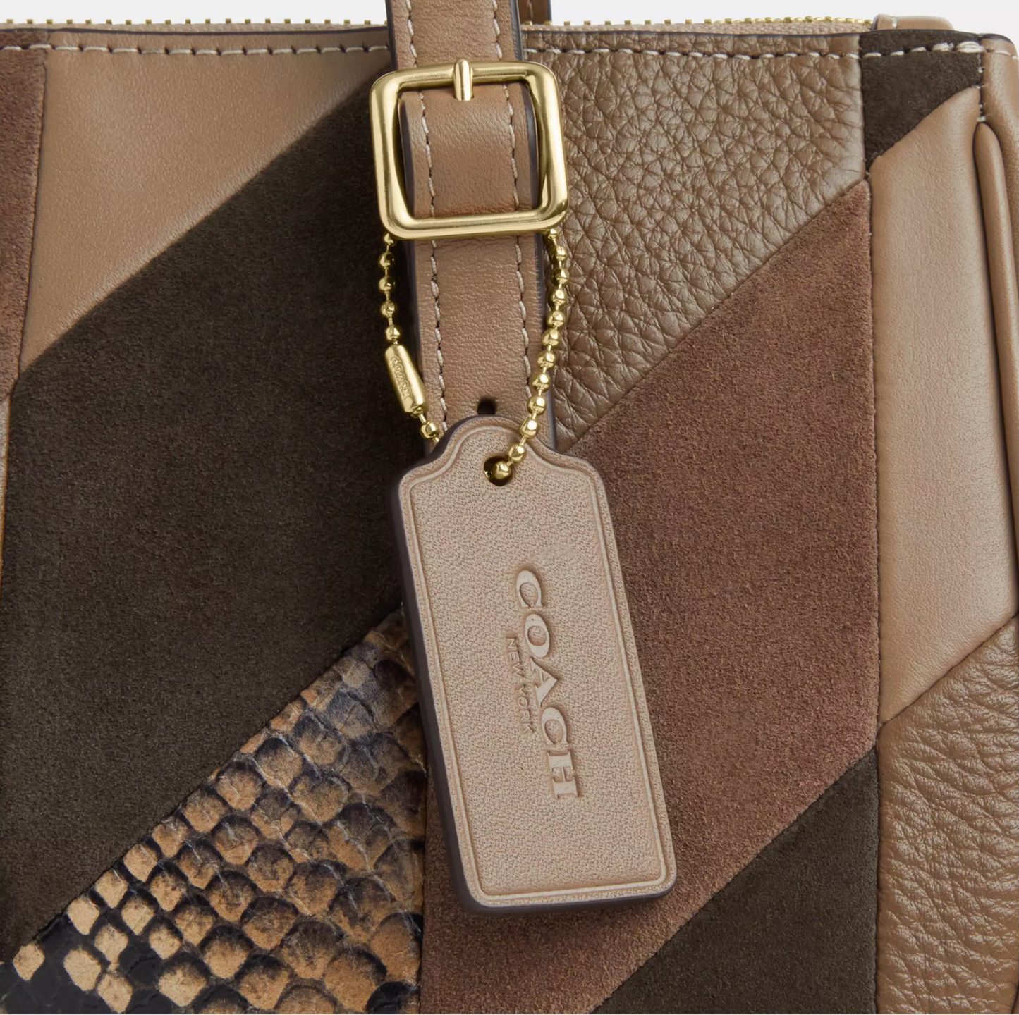 Coach Asher Shoulder Bag With Patchwork