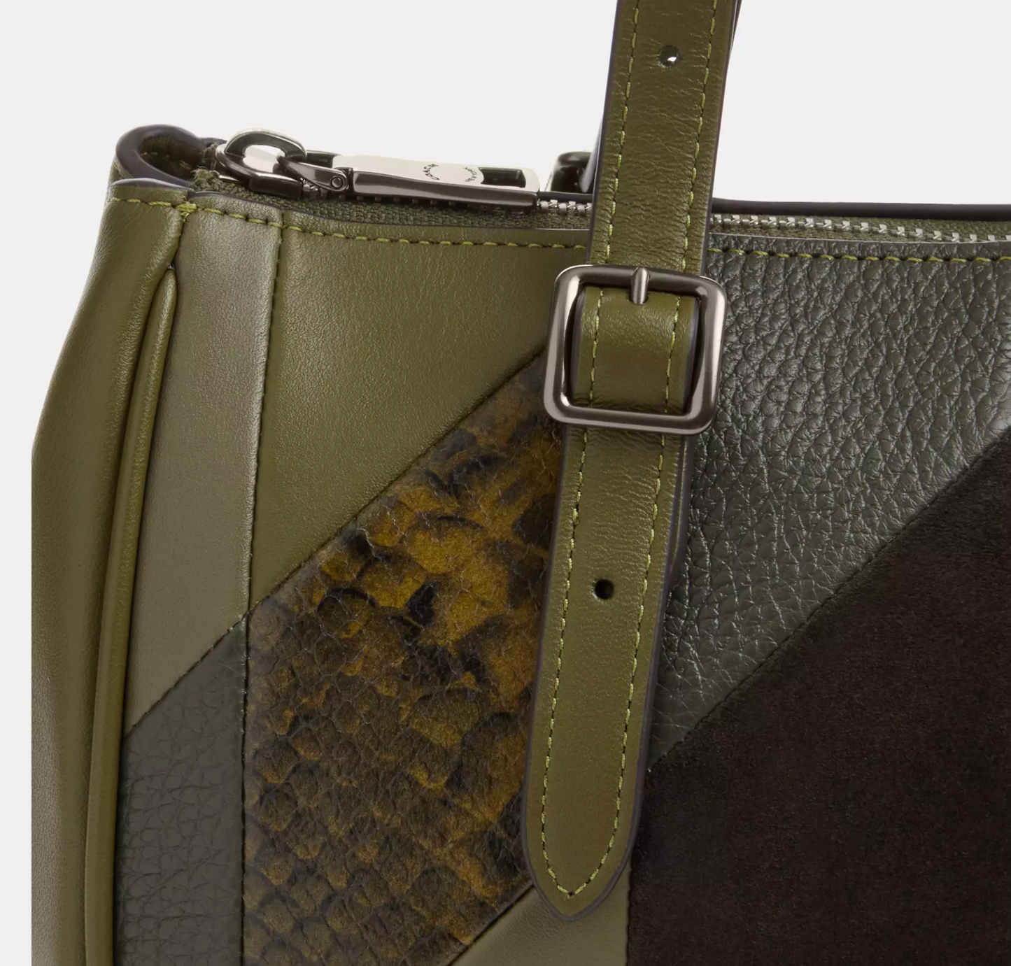 Coach Asher Shoulder Bag With Patchwork