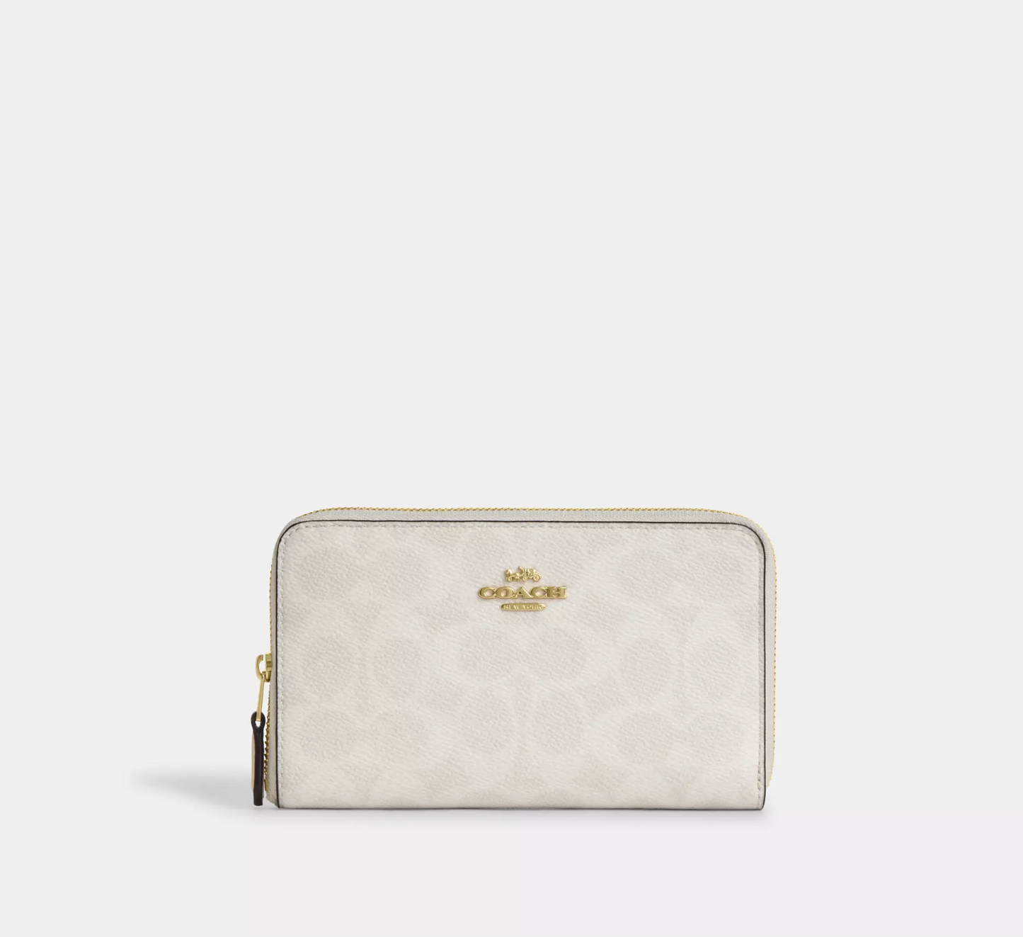 Coach Medium Id Zip Wallet In Signature Canvas