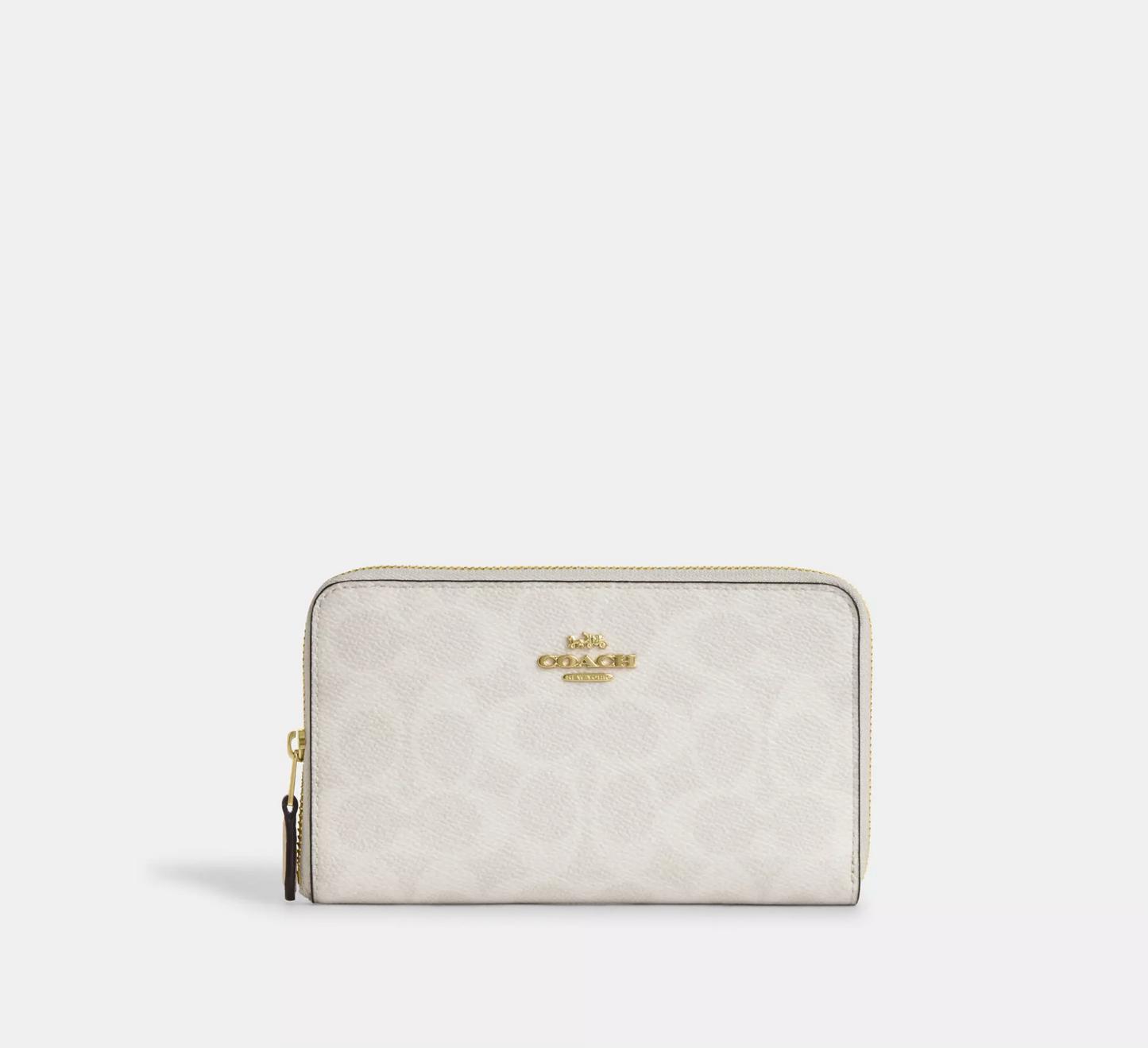Coach Medium Id Zip Wallet In Signature Canvas