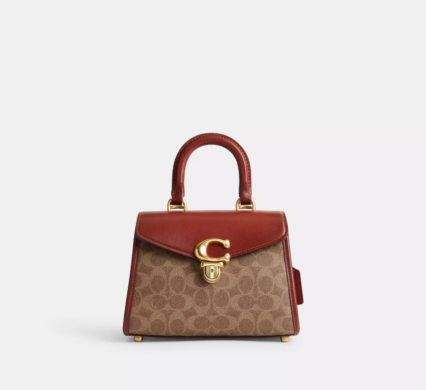 Coach Sammy Top Handle Bag 21 In Signature Canvas
