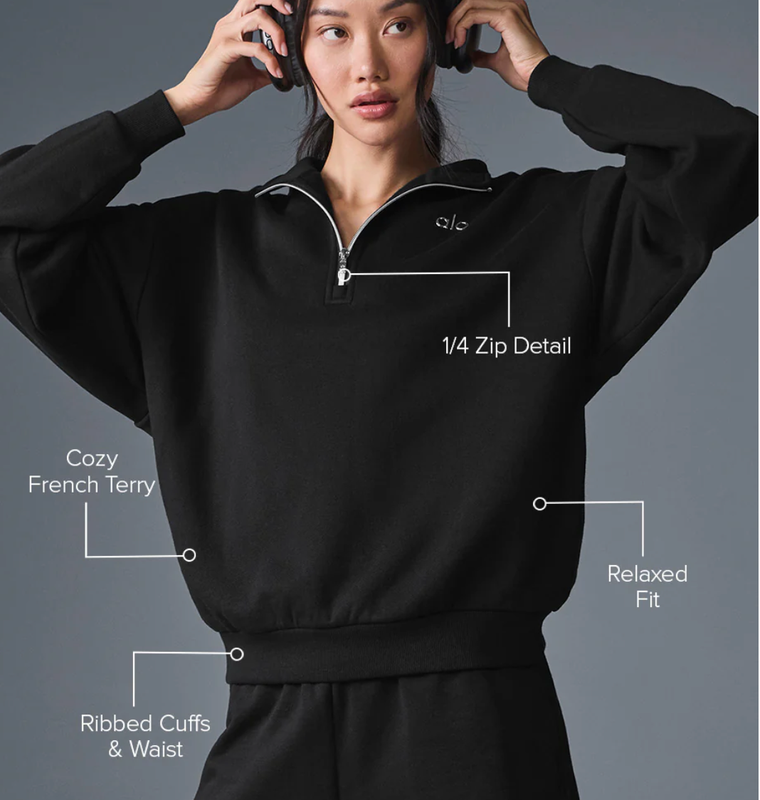 Alo Yoga Accolade 1/4 Zip Pullover