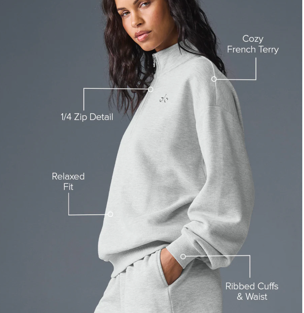 Alo Yoga Accolade 1/4 Zip Pullover