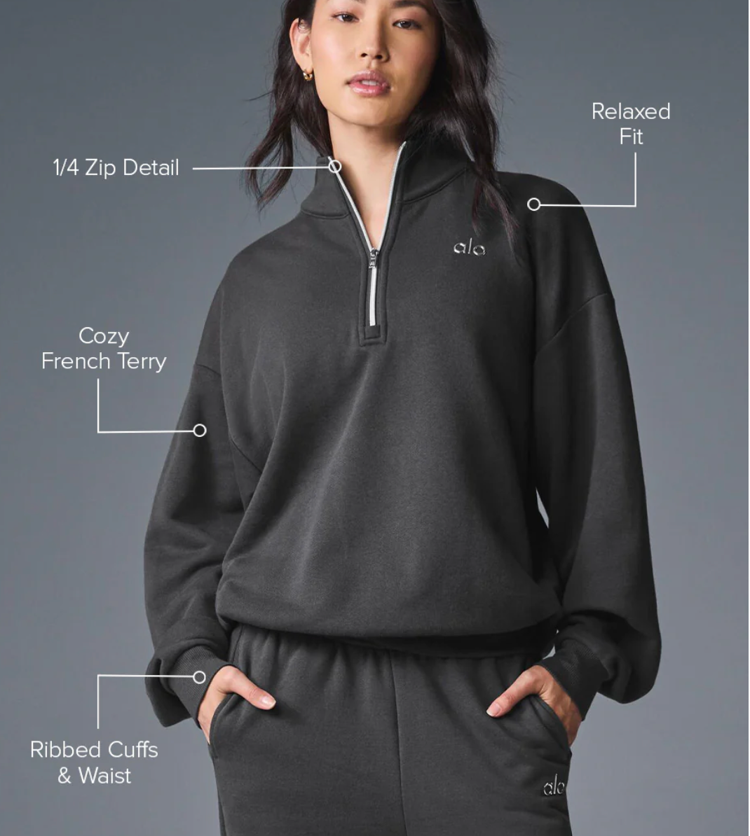Alo Yoga Accolade 1/4 Zip Pullover