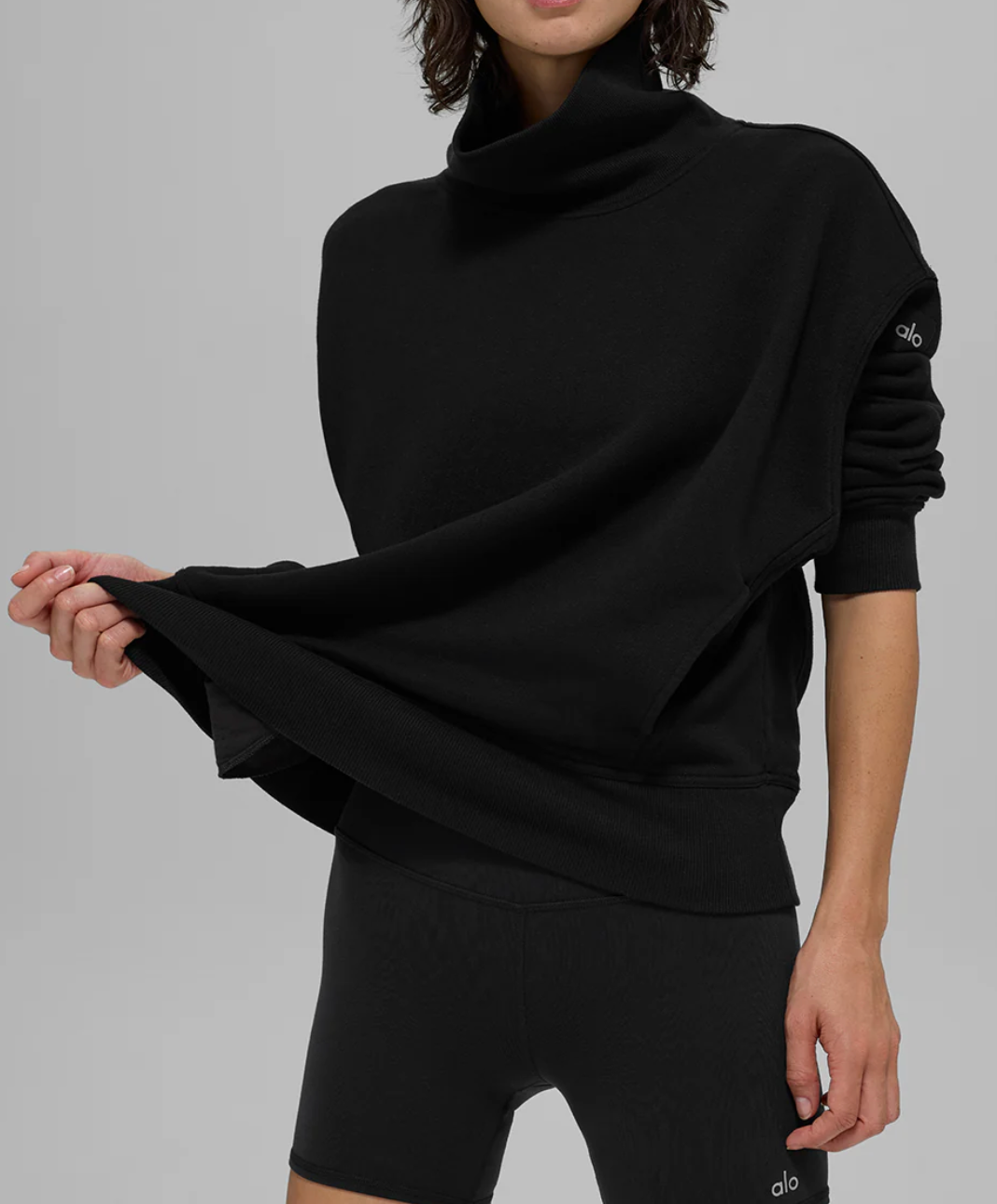 Alo Yoga Hazy Mock Neck Pullover