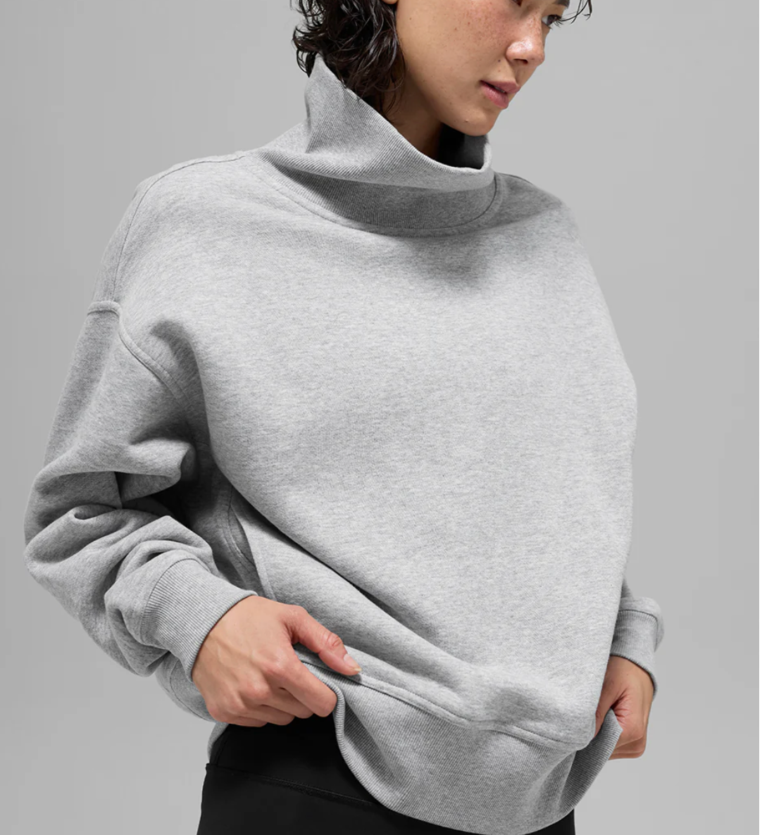 Alo Yoga Hazy Mock Neck Pullover