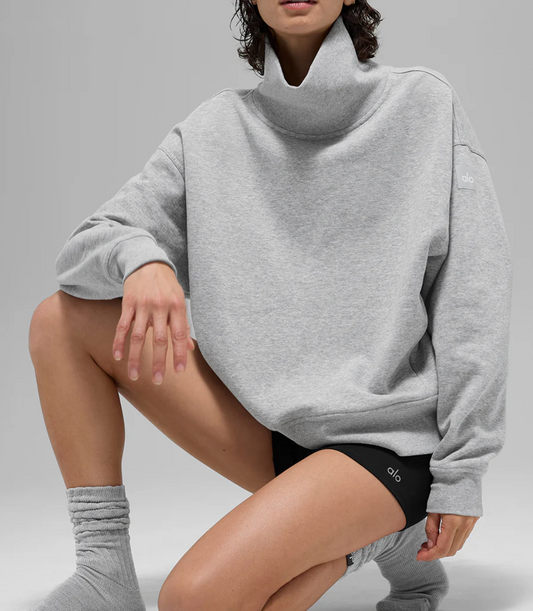 Alo Yoga Hazy Mock Neck Pullover